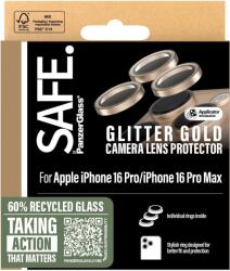 Panzer SAFE Camera Apple iPhone 16 Pro/15 Pro/16 Pro Max/15 Pro Max arany csillámos HoOps (SAFE95895)