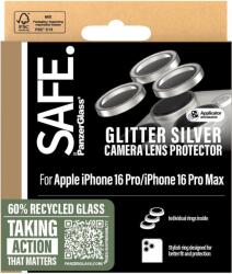 Panzer SAFE Camera Apple iPhone 16 Pro/15 Pro/16 Pro Max/15 Pro Max ezüst csillámos HoOps (SAFE95893)