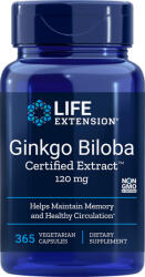 Life Extension Ginkgo Biloba Certified Extract 120mg 365 capsule veget