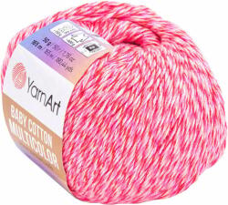 YARNART Baby Cotton Multicolor 5214 Pink Плетива прежда (Baby Cotton Multicolor 5214)