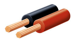 Somogyi Elektronic KLS 0, 15 hangszóróvezeték, piros-fekete, 2 x 0, 15 mm2, 0, 15 mm elemi szál, 100 m/ tekercs (KLS 0,15) - mione
