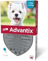 Advantix Spot On pentru câini (1 buc | 4-10 kg | S | 1 ml / pipetă)