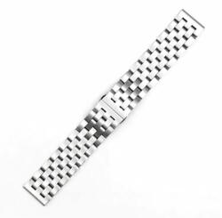  Bratara metalica argintie cu 5 randuri si deployant 22mm- 50564