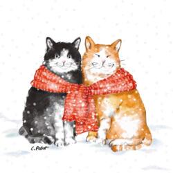 PPD O'Malley & Friend Winter papírszalvéta 33x33cm, 20db-os