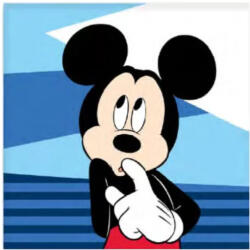 Disney Mickey kéztörlő, arctörlő, törölköző 30x30 cm Nr 01