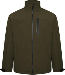 Kam Jeanswear Geaca impermeabila de culoare olive - SOFT SHELL PANELLED 2XL 3XL 4XL 5XL 6XL 7XL