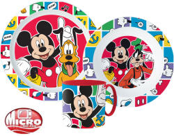 Disney Mickey étkészlet, micro műanyag szett 265 ml-es bögrével Nr2