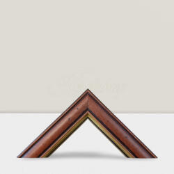 Keretshop 3 cm szuvasított barna-arany csíkos EGYEDI MÉRETBEN BA30 (KS685791)