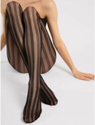 Fiore Ciorapi negri cu model in dungi Fiore Raya 20 den