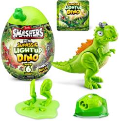 Smashers - Mini Ou surpriza cu peste 6 accesorii, Dino Jurassic Light-Up (74107) Figurina