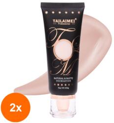 TLM Set 2 x Fond de Ten TLM Natural & Matte Foundation, 01 (TOT-2xTBY-G4067)