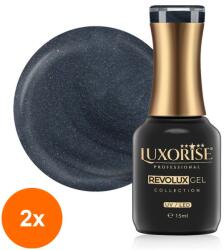 LUXORISE Set 2 x Oja Semipermanenta Revolux Luxorise, Disco Style 15 ml