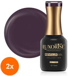 LUXORISE Set 2 x Oja Semipermanenta Revolux Luxorise, Dark Velvet 15 ml