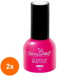 SensoPRO Set 2 x Glamour Base Coat SensoPRO Milano, 8 ml (TOT-2xTBY-S2720)