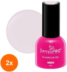 SensoPRO Set 2 x Oja Semipermanenta Glamour Gel SensoPRO Milano 8 ml, Angel Eyes 18