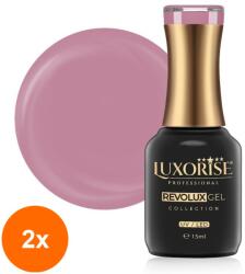 LUXORISE Set 2 x Oja Semipermanenta Revolux Luxorise, French Kiss 15 ml