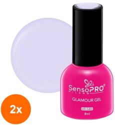 SensoPRO Set 2 x Oja Semipermanenta Glamour Gel SensoPRO Milano 8 ml, Candy Crystals 80