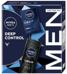 Nivea Men Set Cadou Barbati Nivea Deep Control, Lotiune dupa Ras, 100 ml si Gel de Dus, 250 ml (COR1020418MF)