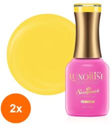 LUXORISE Set 2 x Oja Semipermanenta Luxorise Summer Collection, In The Sun 15 ml