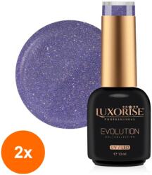 LUXORISE Set 2 x Oja Semipermanenta Luxorise Evolution, Paradise, Euphoria Glow 10 ml