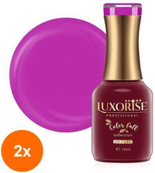 LUXORISE Set 2 x Oja Semipermanenta Luxorise Color Fall Collection, Magenta Bliss, 15 ml