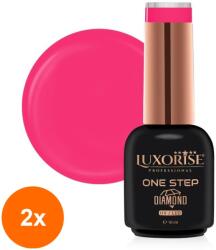 LUXORISE Set 2 x Oja Semipermanenta One Step, Diamond Sweet Desire 10 ml, Luxorise