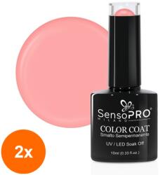 SensoPRO Set 2 x Oja Semipermanenta SensoPRO Milano, 10 ml, 124 Shell Pink