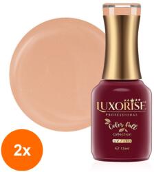 LUXORISE Set 2 x Oja Semipermanenta Color Fall Collection Frozen Peach, Luxorise, 15 ml