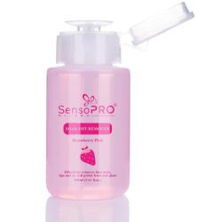 SensoPRO Soak Off Remover SensoPRO Milano Strawberry, Indepartare Gel, Oja Semipermanenta, Tipsuri, 160 ml