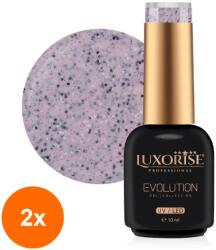 LUXORISE Set 2 x Oja Semipermanenta Luxorise Evolution, Crazy In Dots, Confetti Party 10 ml