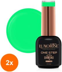 LUXORISE Set 2 x Oja Semipermanenta One Step, Diamond Paradise Tango 10 ml, Luxorise