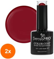 SensoPRO Set 2 x Oja Semipermanenta SensoPRO Milano, 10 ml, 004 Charming Red