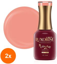 LUXORISE Set 2 x Oja Semipermanenta Luxorise Color Fall Collection, Cozy Day, 15 ml