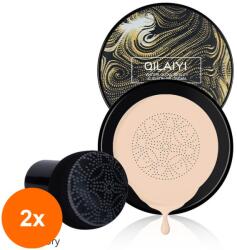 SensoPRO Set 2 x Fond de Ten BB Cream Air Cushion Hydro Water Beauty Glow, 01 Ivory (TOT-2xTBY-G3711)