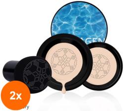 SensoPRO Set 2 x Fond de Ten BB Cream Air Cushion 2 In 1 Angeala, 01 Ivory (TOT-2xTBY-G3707)