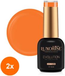 LUXORISE Set 2 x Oja Semipermanenta Luxorise Evolution, Beach Breeze, Beachy Peach 10 ml