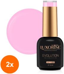 LUXORISE Set 2 x Oja Semipermanenta Luxorise Evolution, Pastel Romance, Breakfast In Bed 10 ml