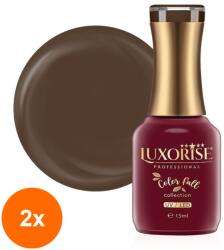 LUXORISE Set 2 x Oja Semipermanenta Color Fall Collection Brownie Crush, Luxorise, 15 ml