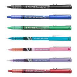 Pilot V5 HI-Tecpoint rollertoll 0,3mm, kupakos tűhegyű, írásszín soft kék (BX-V5-LB)