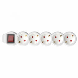 Somogyi Elektronic 5 Plug 1,5 m Switch (NV 5K/WH)