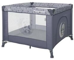 Lorelli Tarc de joaca Lorelli Playground Cool Grey Pandas, 100 x 100 cm, 0-36 luni, salteluta, usa cu fermoar, geanta transport, mecanism dublu de siguranta