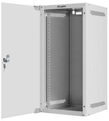 Lanberg 10" fali rack szekrény 12U/280X310, üvegajtó, lapraszerelt, szürke WF10-2312-10S (WF10-2312-10S)