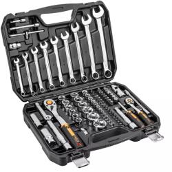 NEO TOOLS Trusa Chei 82 piese ½ si ¼ multifunctionale, Tubulare, CrV Set de chei tubulare 82 piese (5907558465921)