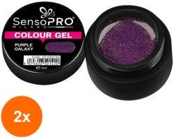 SensoPRO Set 2 x Gel Uv Colorat Purple Galaxy 5 ml, SensoPRO Milano (TOT-2xTBY-S0317)