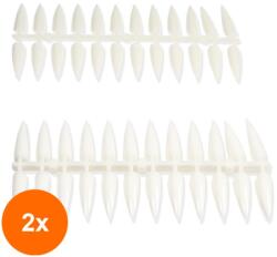 SensoPRO Set 2 x Paletar Unghii Stiletto 240 de Pozitii, Natur (TOT-2xTBY-G0200)