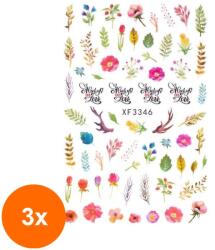 SensoPRO Set 3 x Abtibild Unghii SensoPRO Milano, Summer Joy Xf3346 (TOT-3xTBY-S2136)