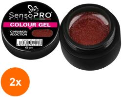 SensoPRO Set 2 x Gel Uv Colorat Cinnamon Addiction 5 ml, SensoPRO Milano (TOT-2xTBY-S0344)