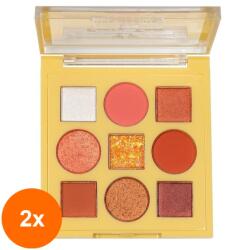 Kiss Beauty Set 2 x Trusa Farduri 9 Culori Kiss Beauty Party Time (TOT-2xTBY-G2204)