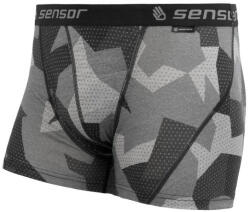 Sensor Merino Impress férfi sportboxer S / fekete/szürke