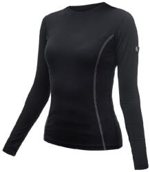 Sensor Merino Wool Active h. ujjú női funkcionális felső XL / fekete
